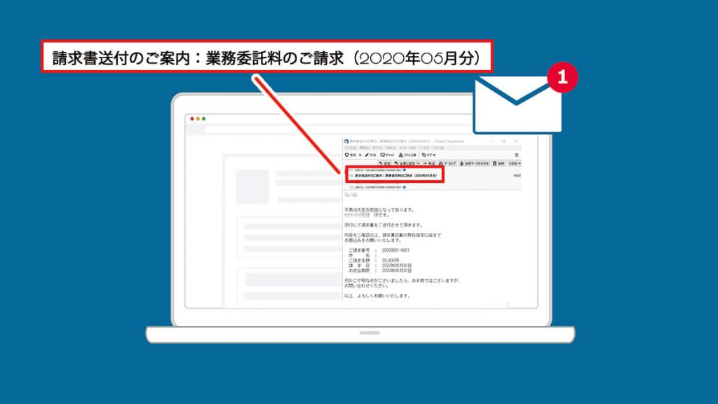 見積書・請求書・納品書・領収書を電子メールで送るときは件名を工夫しよう